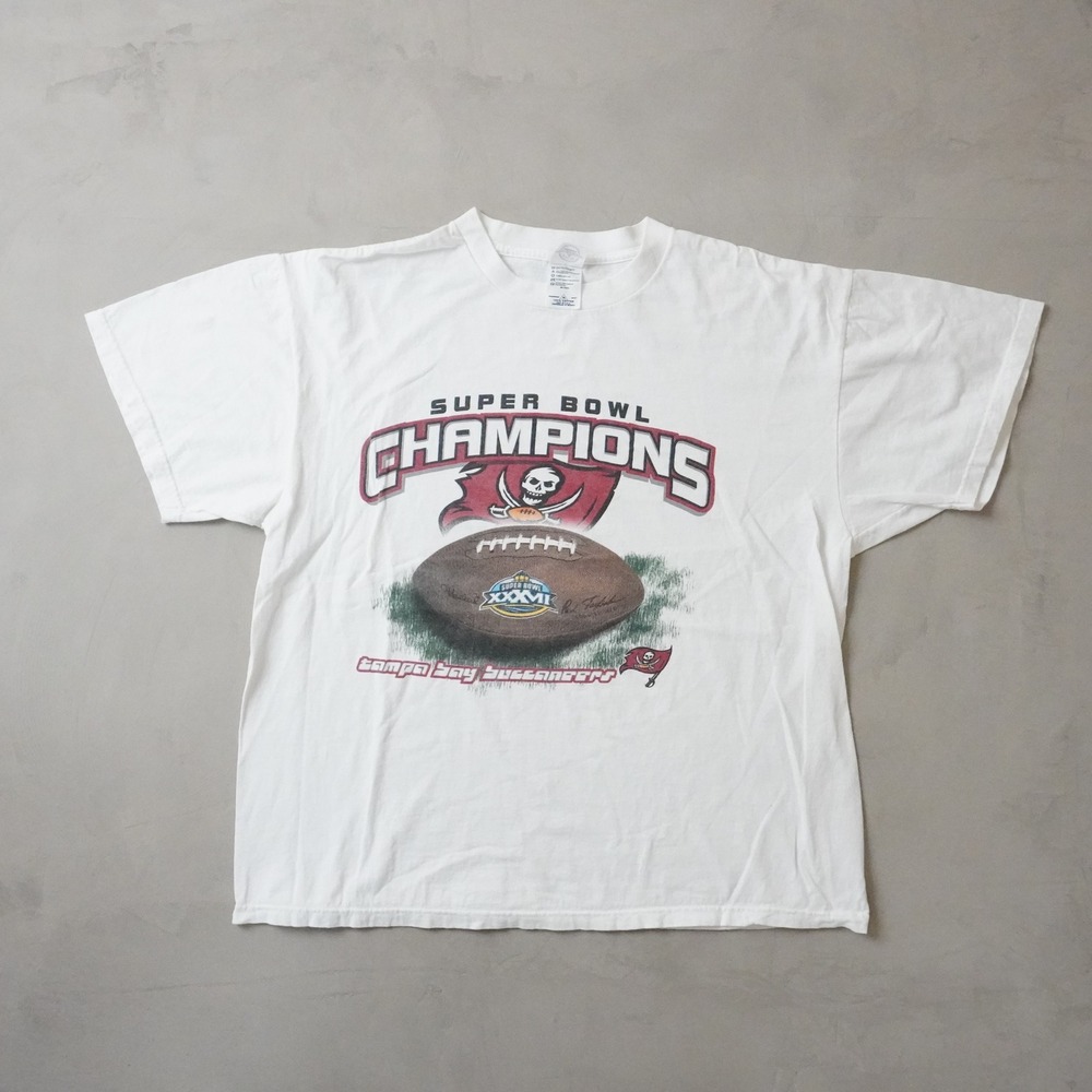 Vintage Tampa Bay Buccaneers Super Bowl XXXVII Champions T-Shirt XL Mens White